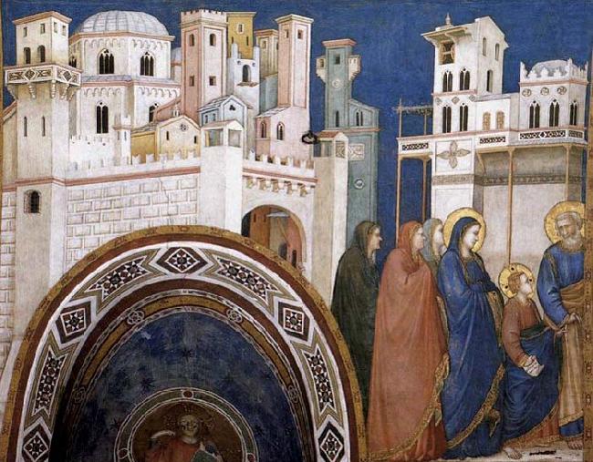 GIOTTO di Bondone Return of Christ to Jerusalem china oil painting image